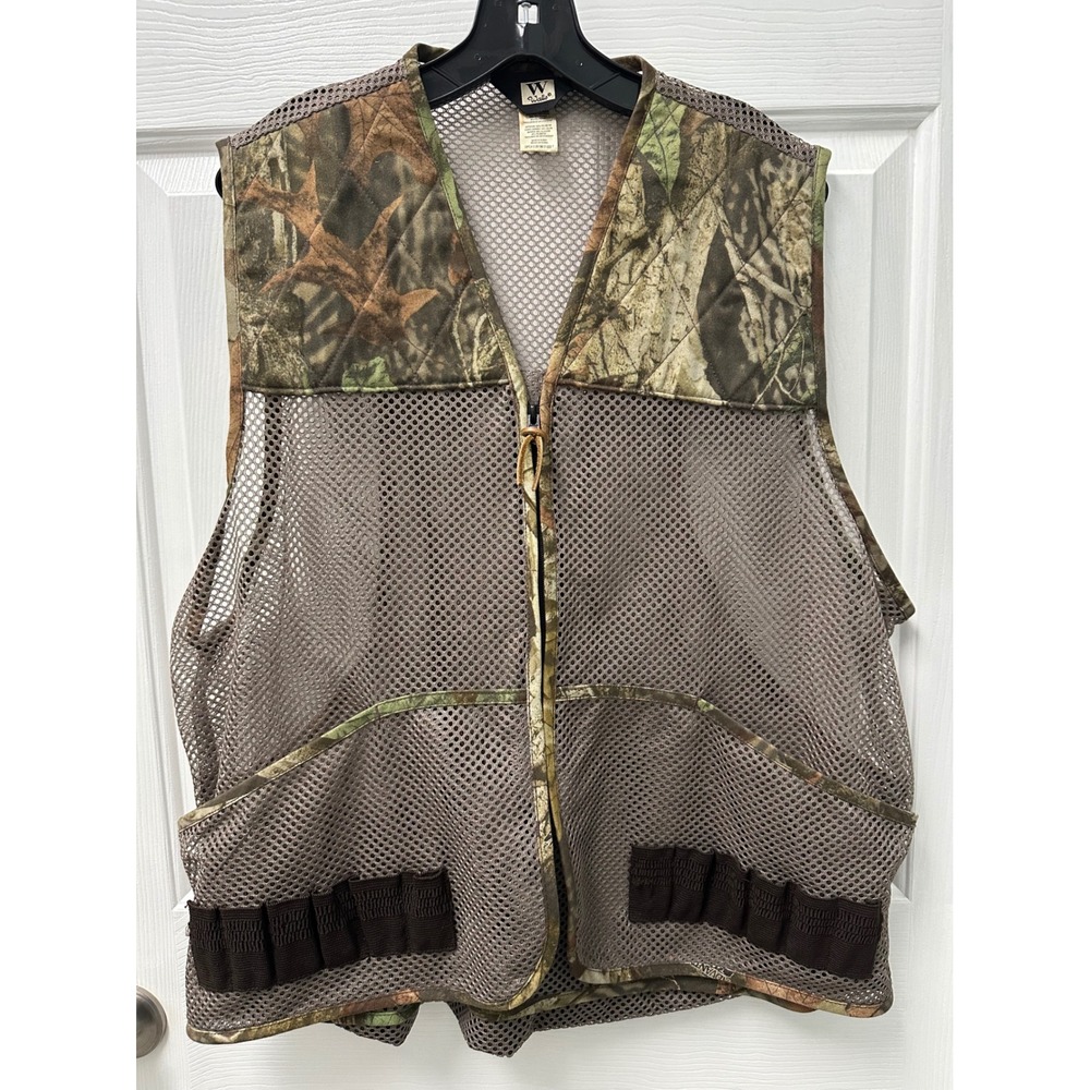 Walls Mens 2XL Camo Mesh Shooting Hunting Vest Shell Loops Game Bag 38950AT